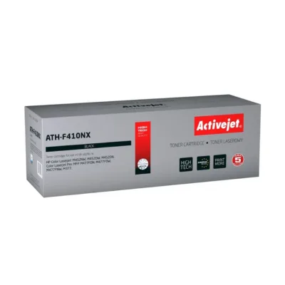 Activejet ATH-F410NX must laser-tooner 6500 leheküljele (HP 410X CF410X ühilduv, HP LaserJet M377dw/M452dn/M477 jaoks)