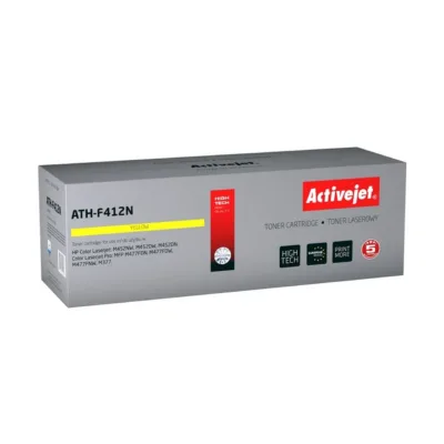 Activejet ATH-F412N kollane lasertooner HP 410A CF412A asendaja, 2300 lehte, ühilduv HP Color LaserJet M377dw/M452dn/M477-ga