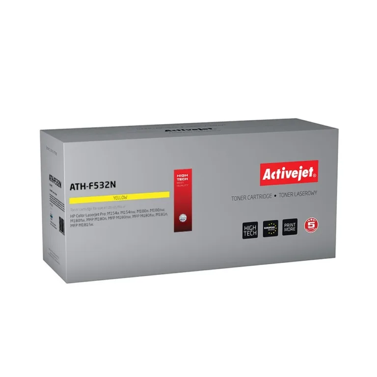 Activejet ATH-F532N kollane tooner HP 205A CF532A asenduseks, 900 lehekülge, HP LaserJet Pro printeritele