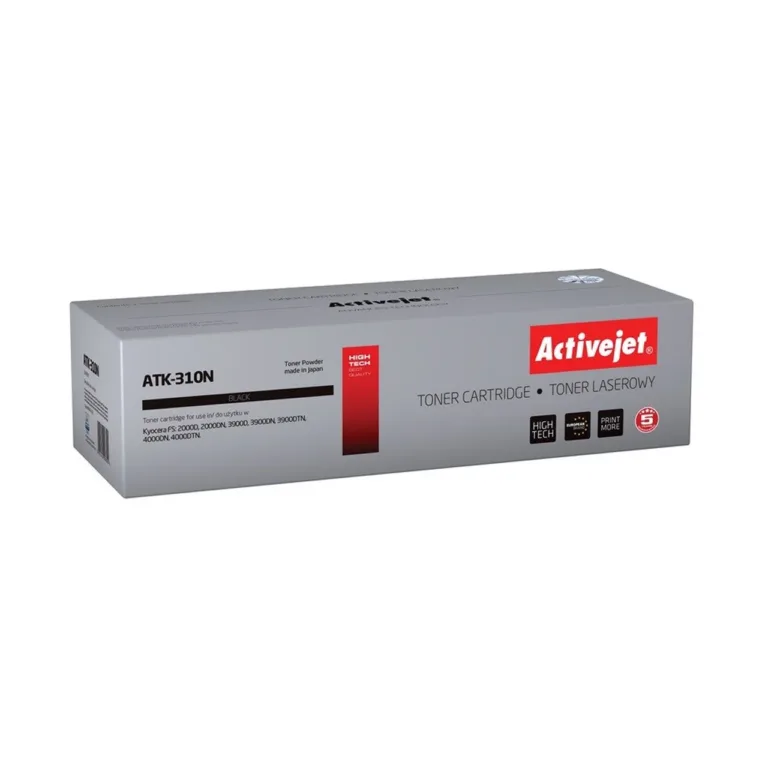 Activejet ATK-310N ühilduv must lasertooner Kyocera TK-310 jaoks, 12000 lk, Kyocera FS 2000D/3900D/4000DN printeritele
