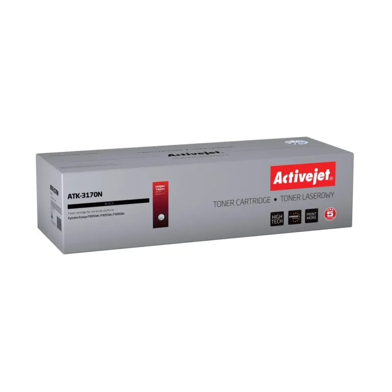 Activejet ATK-3170N must toonerkassett Kyocera TK-3170 asenduseks, 15 500 lehte, ühilduv Kyocera ECOSYS P3050DN/P3055DN/P3060DN printeritele