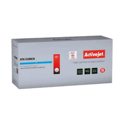 Activejet ATK-5280CN tsüaan toonerkassett (Kyocera TK-5280C asendus; Supreme; 11 000 lk; Kyocera Ecosys P6235cdn/M6235cidn/M6635cidn jaoks; kiibiga)