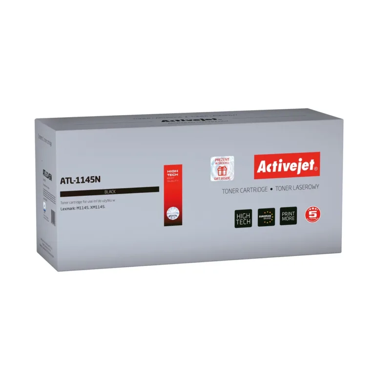 Activejet ATL-1145N must lasertooner Lexmark M1145/XM1145 printerile, 16000 lehekülge