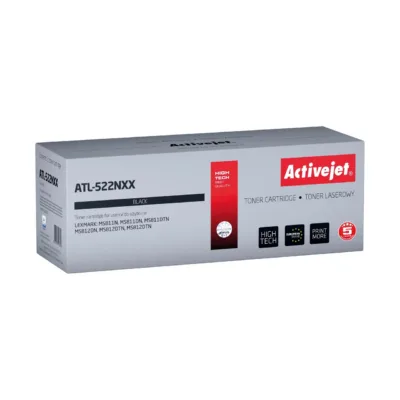 Activejet ATL-522NXX must lasertoonerkassett Lexmark 52D2X00 (522X) ühilduvatele printeritele, 45 000 lehekülge, Extra High Yield