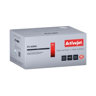 Activejet ATL-80BNX must lasertooner Lexmark CX410/510 jaoks, asendus 80C2HKE, 4000 lk