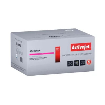 Activejet ATL-80MNX magenta lasertooner Lexmark CX410/510 printerile, asendab 80C2HME, 3000 lk, sisseehitatud trummel