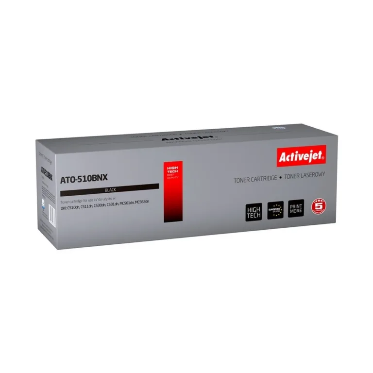 Activejet ATO-510BNX must tooner OKI C510/C511/C530/MC561/MC562 printeritele, 7000 lehte, ühilduv OKI 44973508 asendus