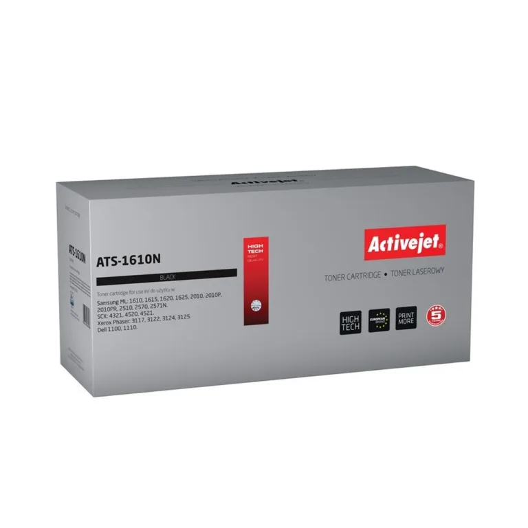 Activejet ATS-1610N must lasertooner Samsung ML/SCX, Xerox Phaser, Dell 1 tk, 3000 lehte