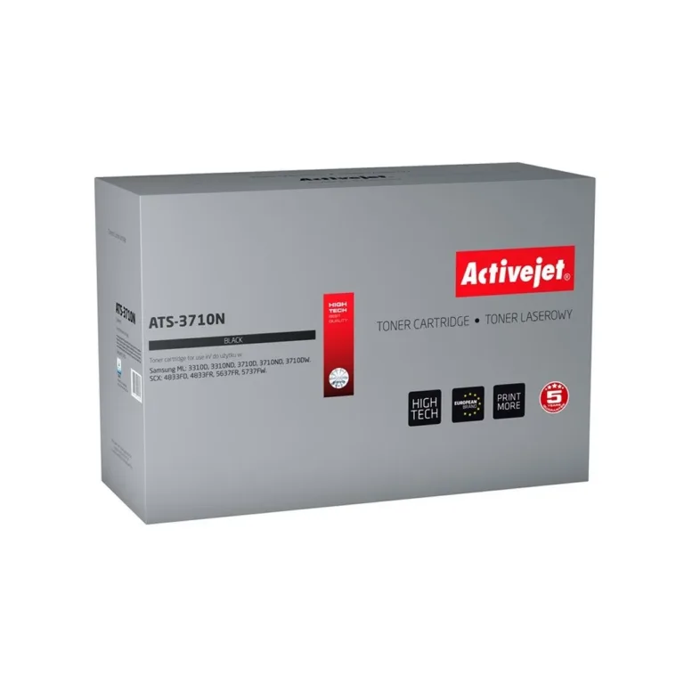 Activejet ATS-3710N must lasertooner Samsungi MLT-D205L asenduseks, 5000 lehekülge, sobib Samsung ML 3310/3710 ja SCX 4833/5637/5737 printeritele