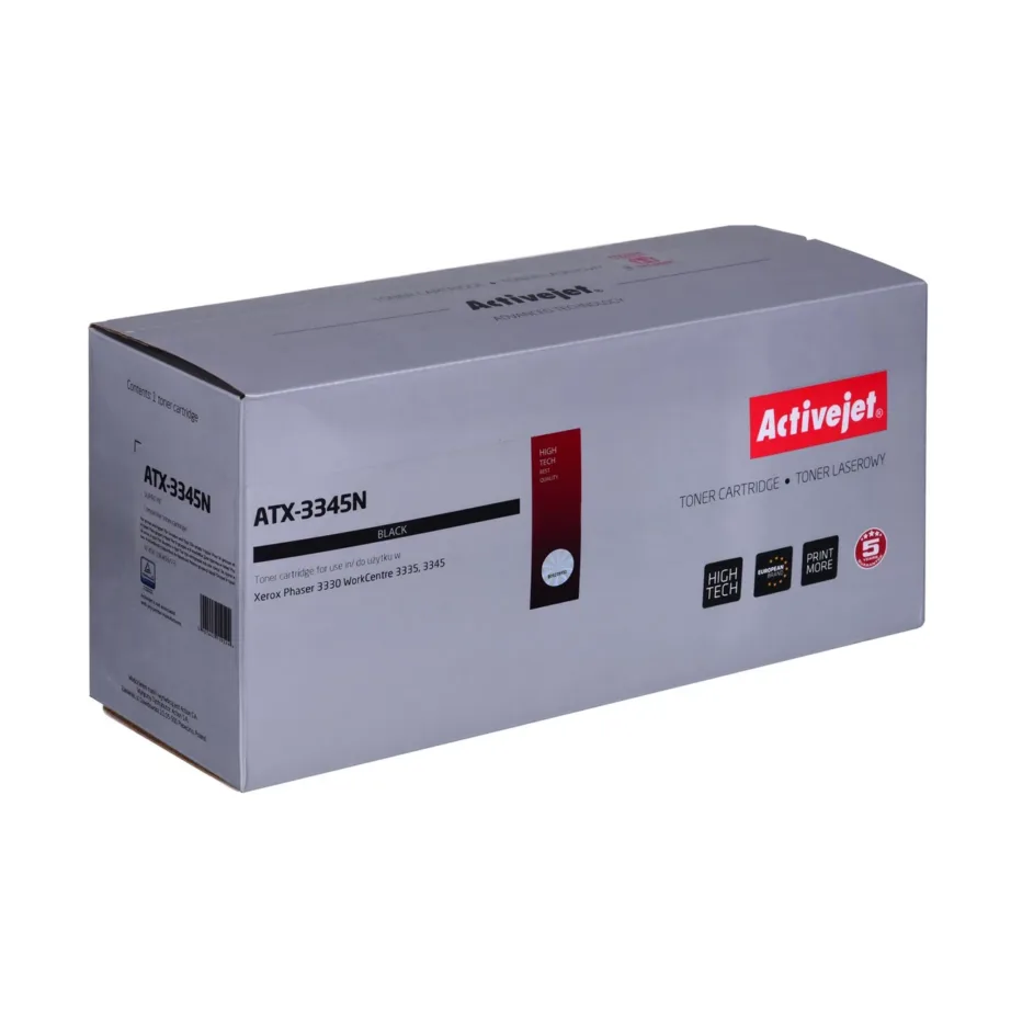 Activejet ATX-3345N must laser-tindikassett Xerox 106R03773 asendus, 3000 lehte, Xerox Phaser 3330/WorkCentre 3335/3345, Supreme – 2