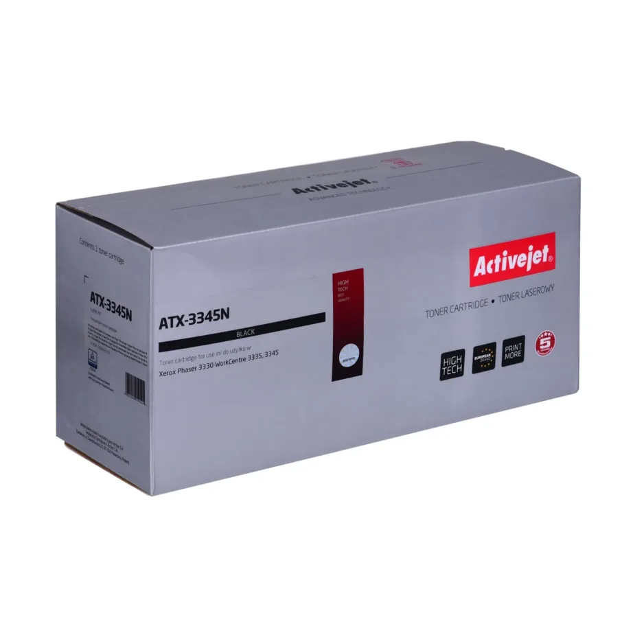 Activejet ATX-3345N must laser-tindikassett Xerox 106R03773 asendus, 3000 lehte, Xerox Phaser 3330/WorkCentre 3335/3345, Supreme – 3