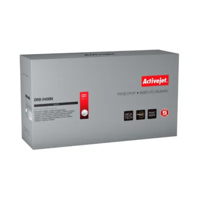 Activejet DRB-3400N must trummel Brother DR-3400 asenduseks, 50 000 lehekülge, sobib DCP/HL/MFC seeria printeritele