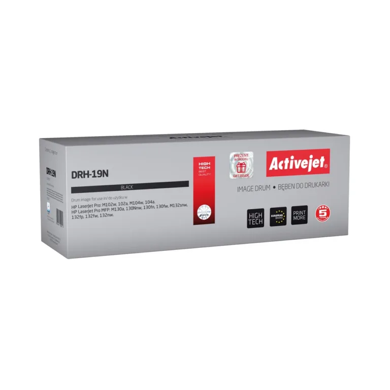 Activejet DRH-19N must laserkassettrummel HP 19A CF219A jaoks, ühilduv, kuni 12 000 lehekülge, HP LaserJet Pro M102/M130 seeriale