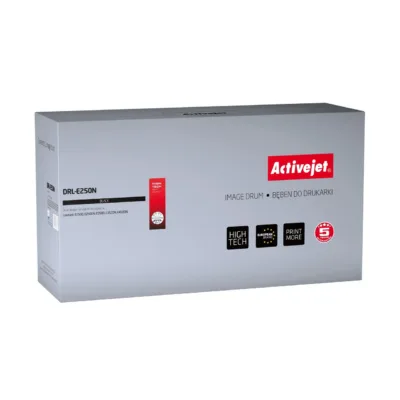 Activejet DRL-E250N must 30 000-leheline lasertrummel Lexmark E250/E350/E352/E450 printeritele, ühilduv