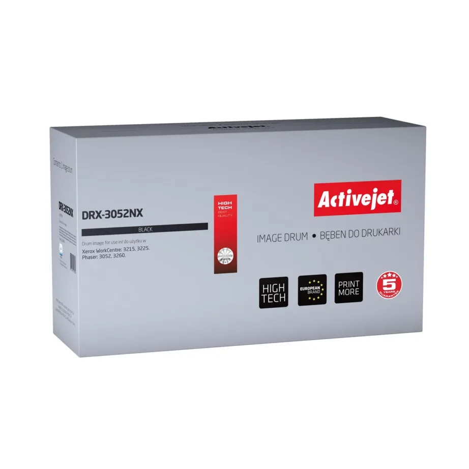 Activejet DRX-3052NX must 10 000 lk lasertrummel Xerox WorkCentre 3215/3225 ja Phaser 3052/3260 printeritele