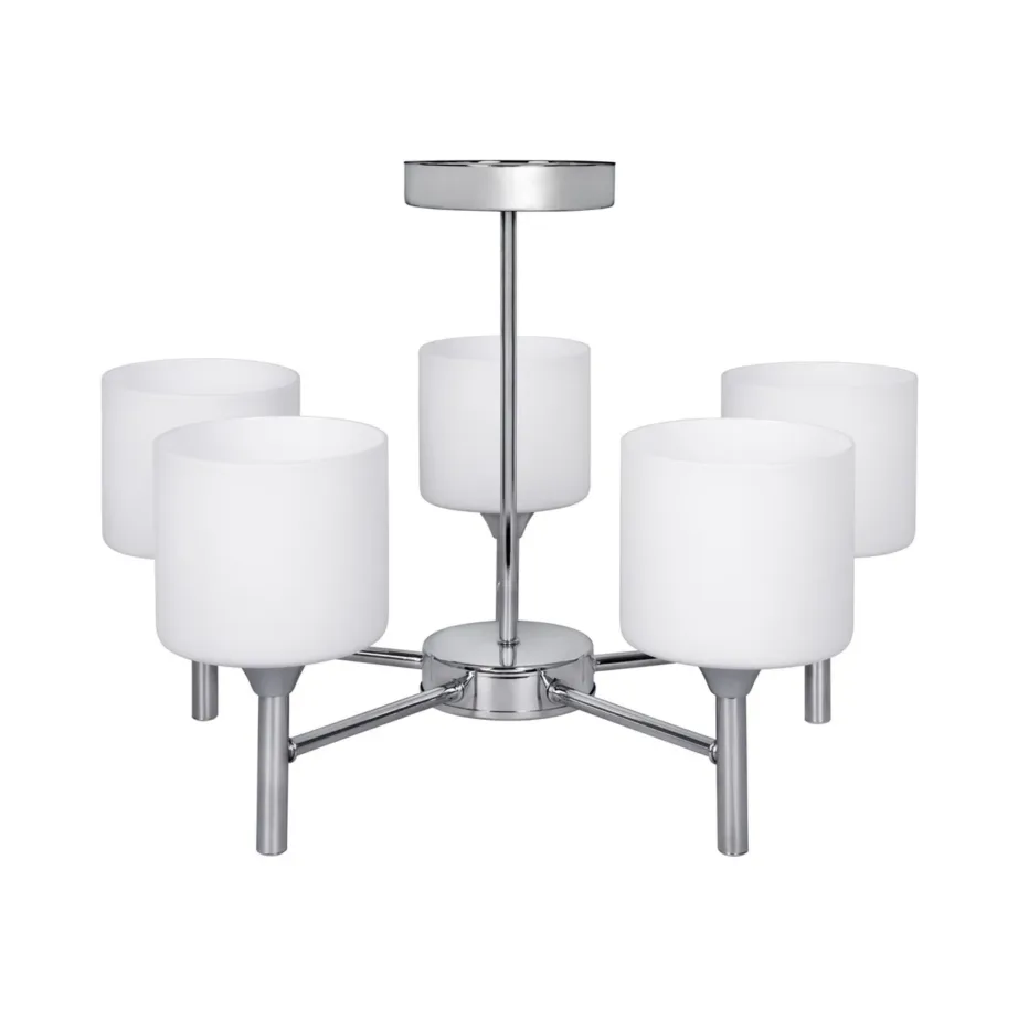 Activejet MIRA AJE-MIRA 5P 47,5 cm kroomviimistlusega klassikaline lühter, 5xE27, metall, elutuppa