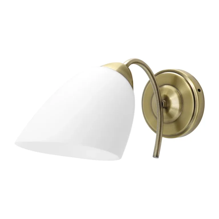 Activejet NIKITA 1P Patina E27 60W ümar klaasist ja metallist seinavalgusti elutuppa ja magamistuppa, IP20, pirn ei kuulu komplekti