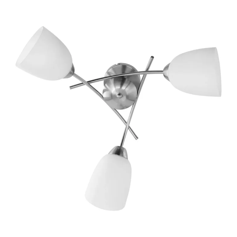 Activejet NIKITA 3P Nikiel 70 cm niklivärvi laelamp 3xE27 klaasist kuplitega elutuppa