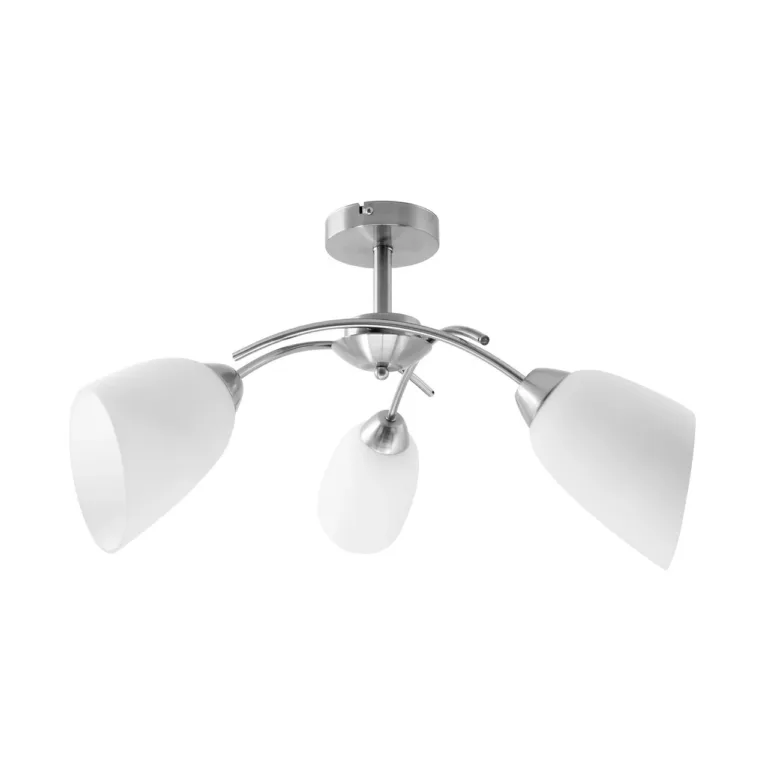 Activejet NIKITA 3P Nikiel 70 cm niklivärvi laelamp 3xE27 klaasist kuplitega elutuppa