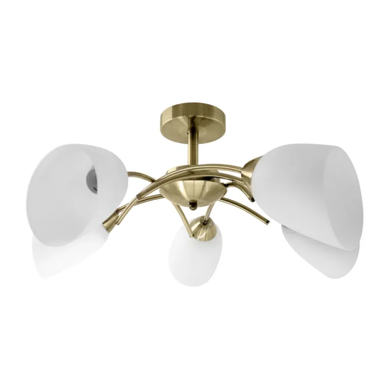 Activejet NIKITA 5P Patyna 70 cm 5xE27 metallist laelühter elutuppa, patine klaas, IP20