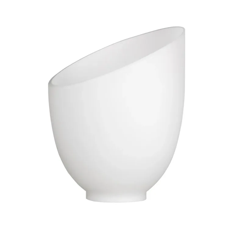 Activejet Nikita valge klaasist lambivari 26 × 12 × 12,5 cm lae- ja põrandalampidele, 1 tk