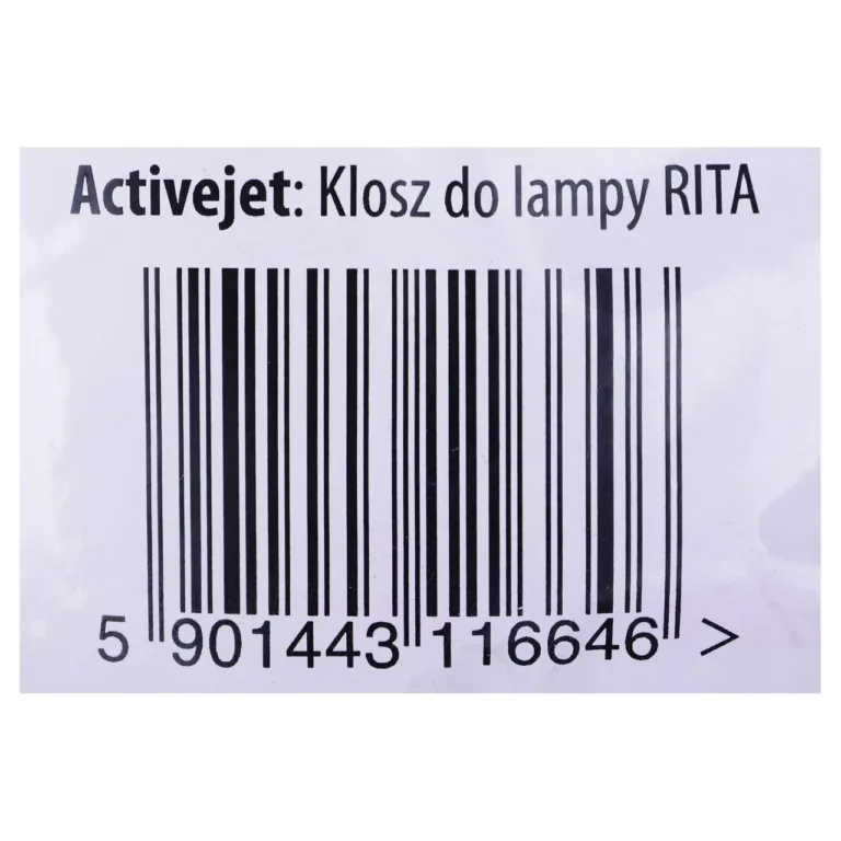 Activejet Rita 18 × 10,5 × 12 cm ecru klaasist lambivari, 1 tk, sobib lae- ja seinavalgustitele