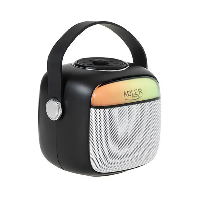 Adler AD 1199b 1500mAh juhtmevaba LED-iga karaoke kõlar mikrofoniga, Bluetooth/USB/SD/AUX, hall