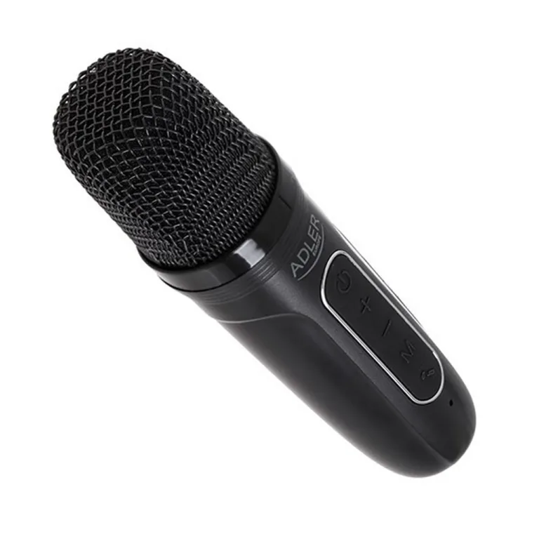 Adler AD 1199b 1500mAh juhtmevaba LED-iga karaoke kõlar mikrofoniga, Bluetooth/USB/SD/AUX, hall