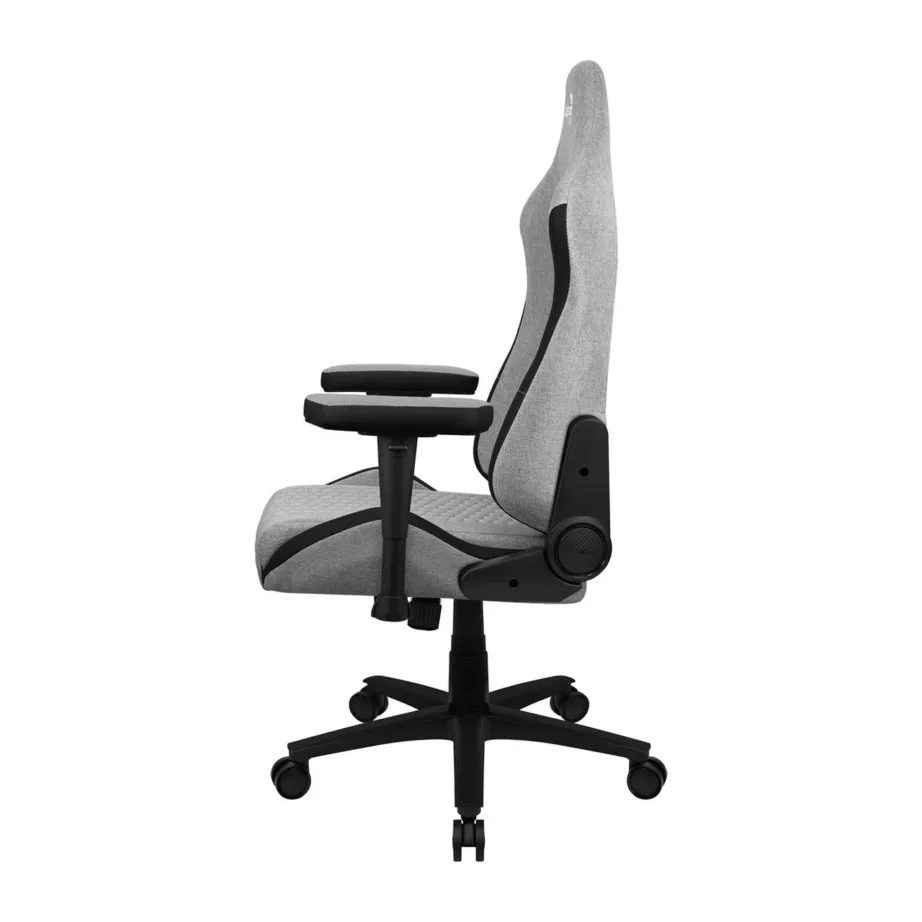 Aerocool AEROCROWN-ASH-GREY ergonoomiline hall mänguritool, kõrge tihedusega polster, 2D käetoed, AeroWeave kangas, terasraam, max 150 kg – 5