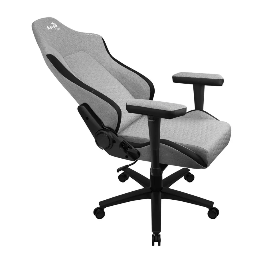 Aerocool AEROCROWN-ASH-GREY ergonoomiline hall mänguritool, kõrge tihedusega polster, 2D käetoed, AeroWeave kangas, terasraam, max 150 kg – 6