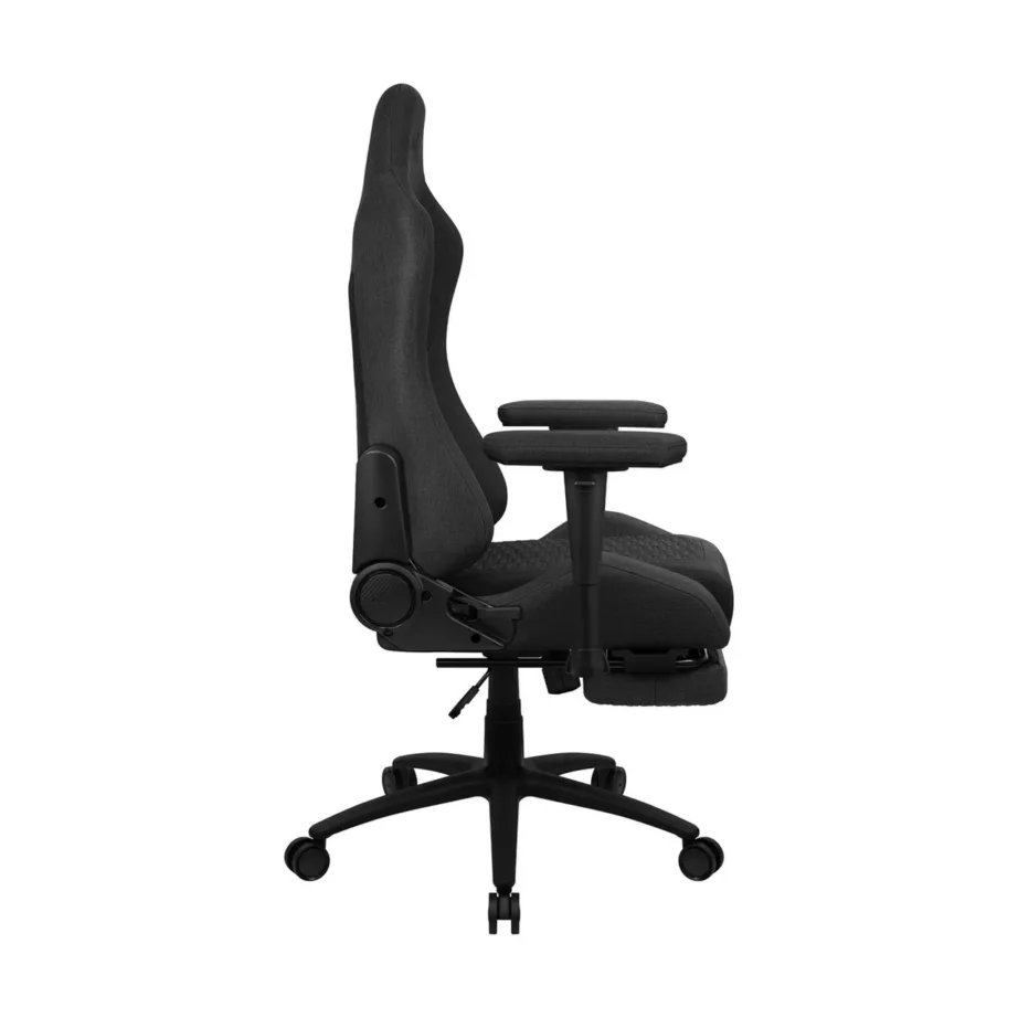 Aerocool AEROROYAL-ASH-BLACK ergonoomiline mänguritool, 52x52x123–133 cm, AeroWeave materjal, jalatoega, must, terasraam, 2D käetoed, max 150 kg – 4