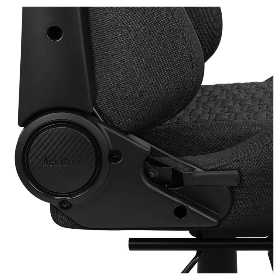 Aerocool AEROROYAL-ASH-BLACK ergonoomiline mänguritool, 52x52x123–133 cm, AeroWeave materjal, jalatoega, must, terasraam, 2D käetoed, max 150 kg – 6