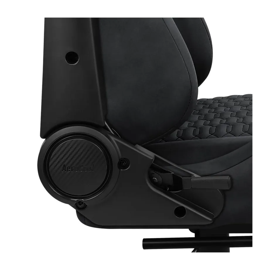 Aerocool AEROROYAL-SLATE-GREY hall 133 cm pöörlev ergonoomiline mänguritool, jalgade toega, AeroSuede, terasraam, 2D käetoed, 150 kg kandevõime – 6