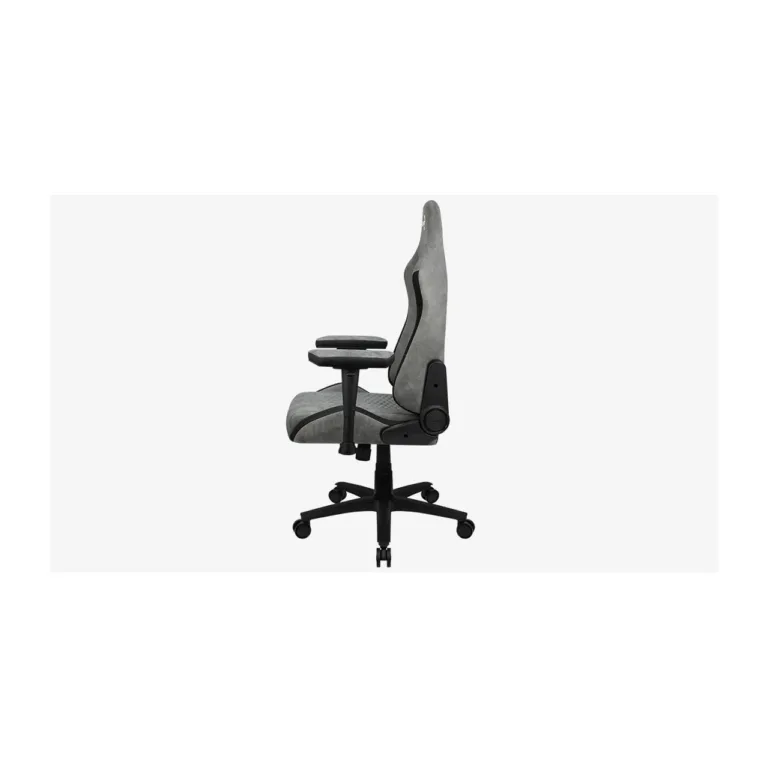 Aerocool Crown AEROCROWN-STONE-GREY 52x52 cm hall kunstnahast universaalne mänguritool, 2D reguleeritavate polsterdatud käetugede ja AeroSuede kattega, terasraam, maksimaalne kandevõime 150 kg