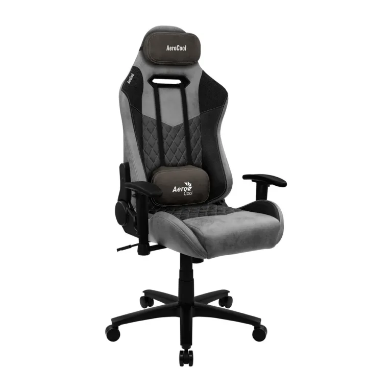 Aerocool DUKE AEROAC-280DUKE-BK 69x70x125-135 cm must/hall mänguritool, reguleeritavad 2D käetoed, seljatoe kalle 90–180°, kuni 150 kg
