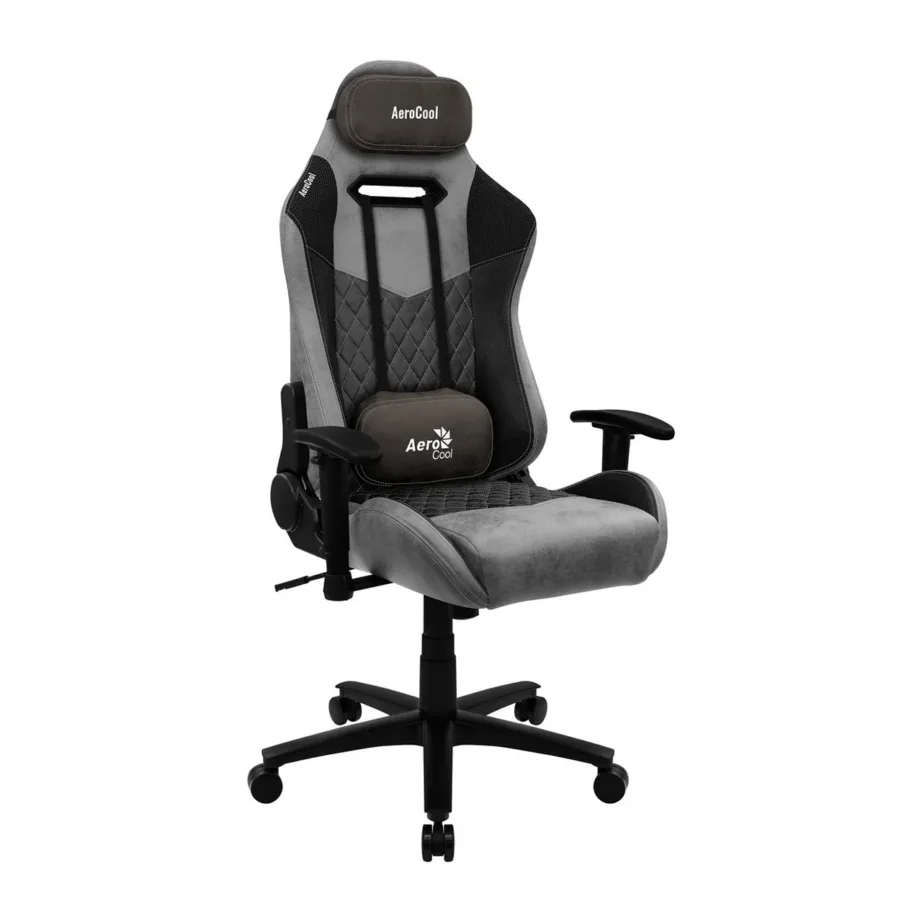 Aerocool DUKE AEROAC-280DUKE-BK 69x70x125-135 cm must/hall mänguritool, reguleeritavad 2D käetoed, seljatoe kalle 90–180°, kuni 150 kg – 2