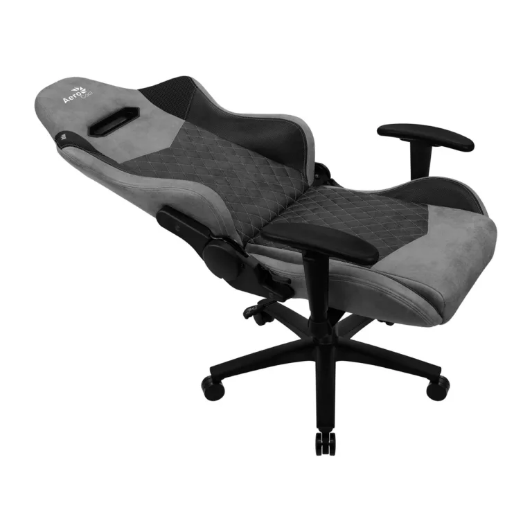 Aerocool DUKE AEROAC-280DUKE-BK 69x70x125-135 cm must/hall mänguritool, reguleeritavad 2D käetoed, seljatoe kalle 90–180°, kuni 150 kg