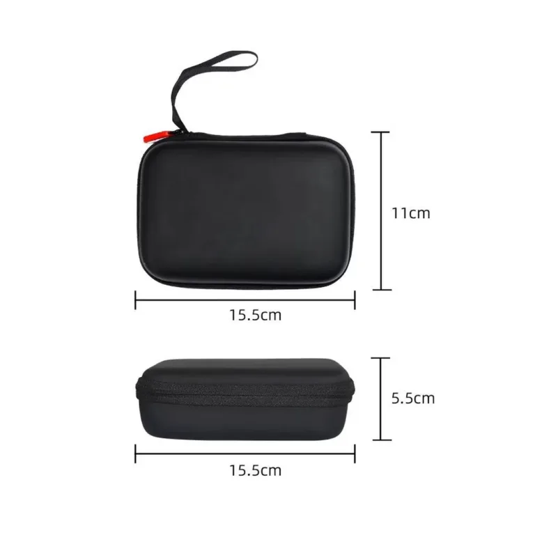 ANBERNIC RG35XX 155x110x55 mm must tõmblukuga kandekott sisetaskuga