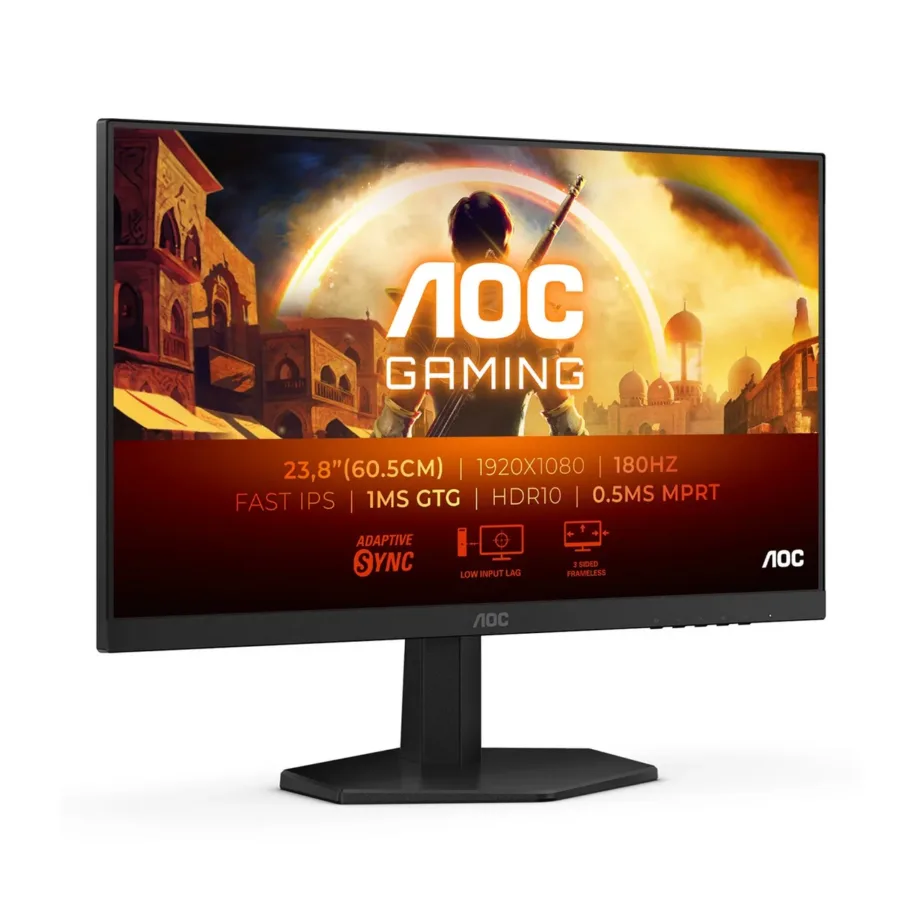 AOC 24G42E 24″ (61 cm) Full HD 180 Hz Fast IPS mängurimonitor, HDR10, must, VESA, madal viivitus – 4