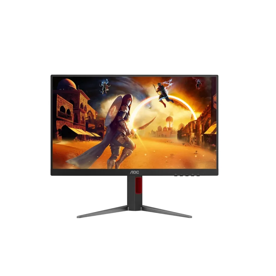 AOC 24G4HA 23,8″ 200 Hz Fast IPS Full HD mängurimonitor, HDR10, 1 ms, reguleeritav kõrgus, must/punane, sisseehitatud kõlaritega – 2