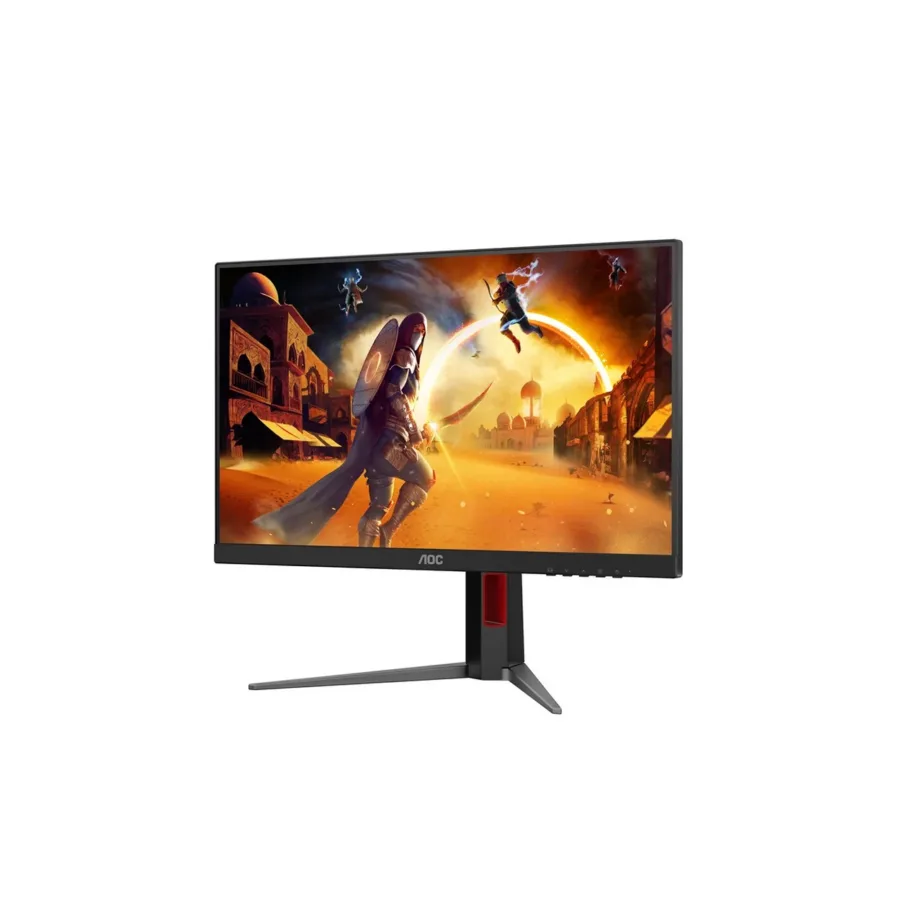 AOC 24G4HA 23,8″ 200 Hz Fast IPS Full HD mängurimonitor, HDR10, 1 ms, reguleeritav kõrgus, must/punane, sisseehitatud kõlaritega – 4