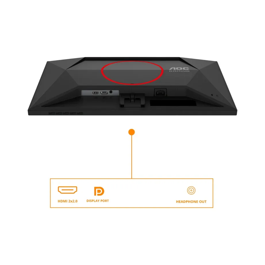 AOC 24G4HRE 23,8″ (60,5 cm) Full HD 200 Hz Fast IPS mängurimonitor musta raamita disainiga, HDR10, NVIDIA G-SYNC, reguleeritav alus, sisseehitatud kõlarid – 10