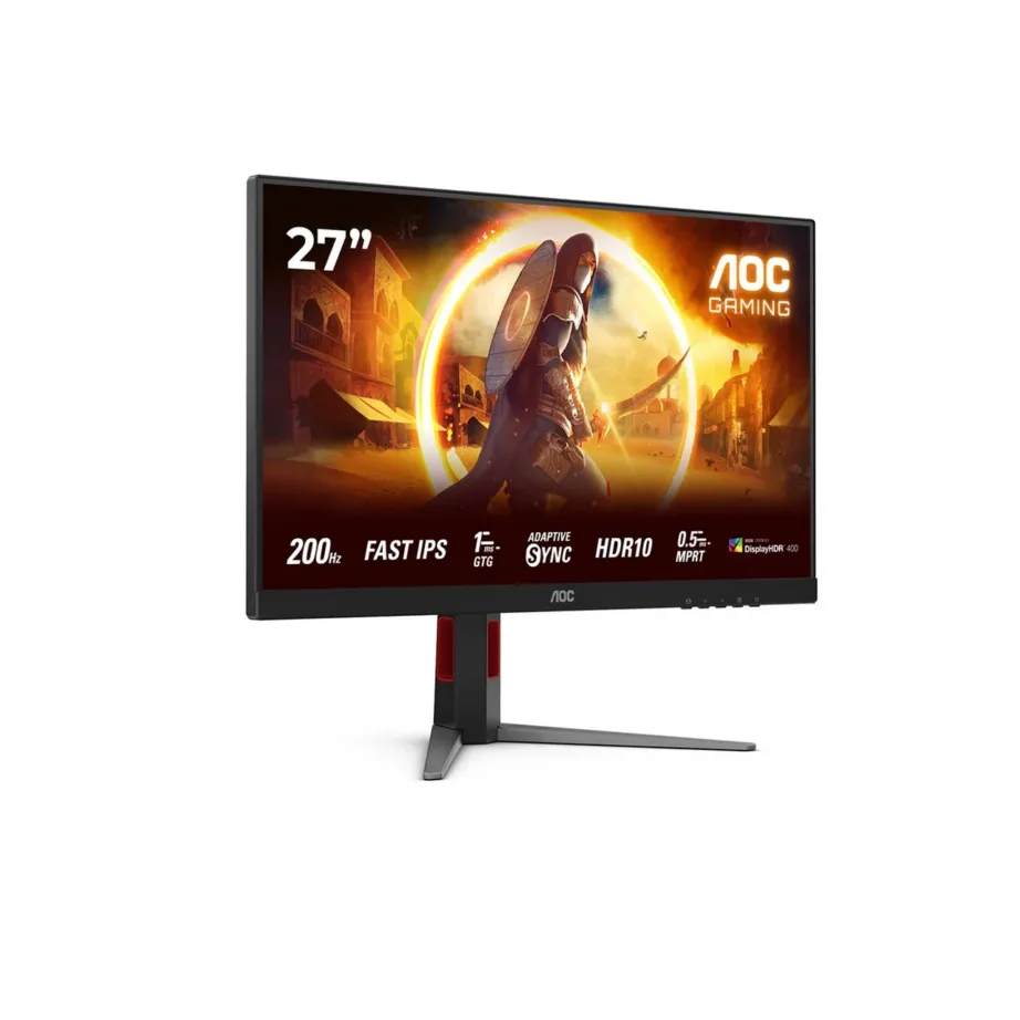 AOC 27G4HA 27″ (68,6 cm) 200 Hz Fast IPS Full HD mängurimonitor, HDR10, Adaptive Sync, 2xHDMI/DP, kõrguse reguleerimisega, must/punane – 10
