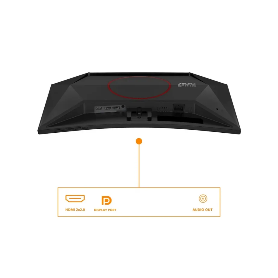 AOC C24G42E 23,6” 180 Hz kumer Full HD LED mängurimonitor, must, VA-paneel, 4 ms, HDR10, sisseehitatud kõlaritega – 11