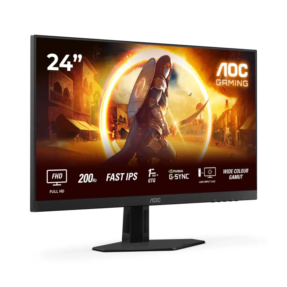 AOC Q24G4RE 23,8″ 2560×1440 180Hz Fast IPS mängurimonitor, must, HDR10, G-Sync, raamita disain – 6