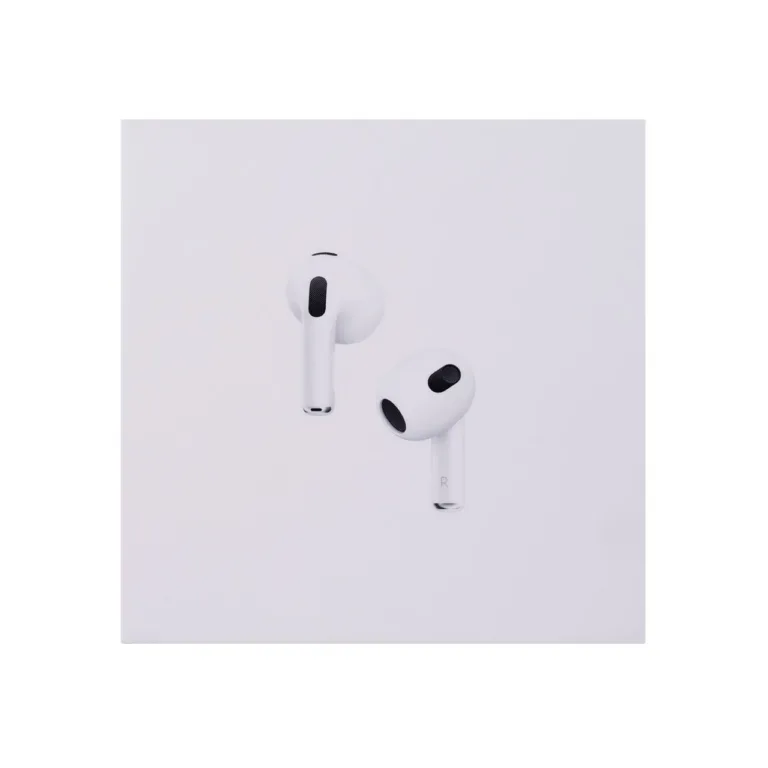 Apple AirPods 3. põlvkond MPNY3TY/A valged IPX4 juhtmevabad in-ear kõrvaklapid Lightning-laadimiskarbiga, H1 kiip, kuni 6 tundi kasutusaega, sobib Apple seadmetele