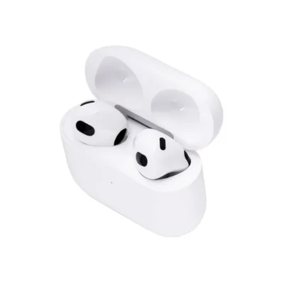 Apple AirPods 3. põlvkond MPNY3TY/A valged IPX4 juhtmevabad in-ear kõrvaklapid Lightning-laadimiskarbiga, H1 kiip, kuni 6 tundi kasutusaega, sobib Apple seadmetele