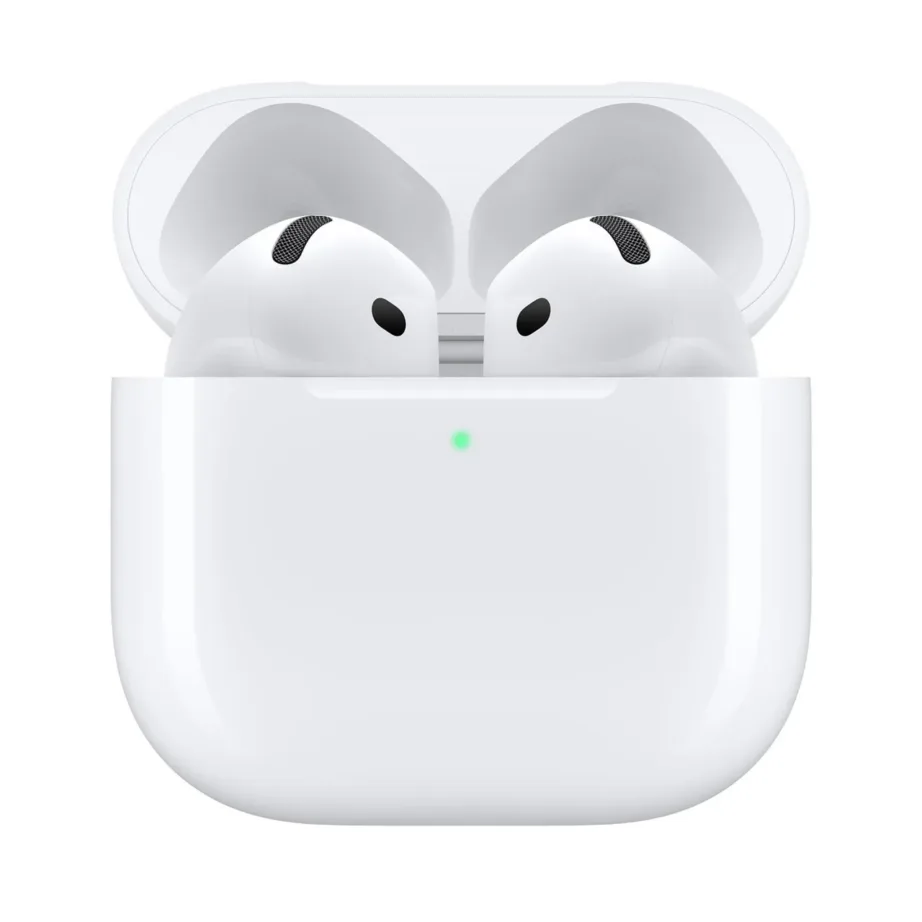 Apple AirPods (4. põlvkond) MXP93ZM/A valged IP54 juhtmevabad in-ear kõrvaklapid aktiivse mürasummutuse ja USB-C laadimiskarbiga