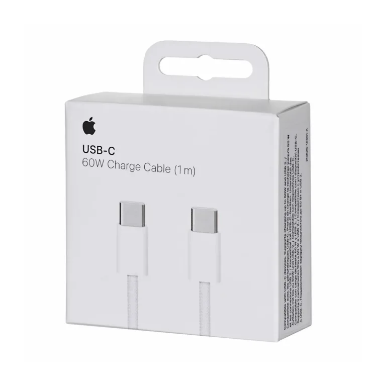 Apple MQKJ3ZM/A 1m USB-C–USB-C punutud kaabel kiireks laadimiseks ja andmeedastuseks