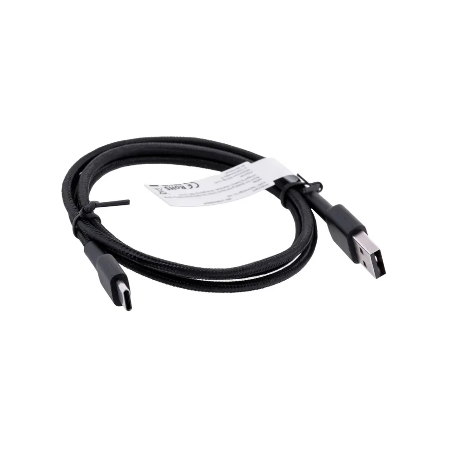 AUKEY CB-CD30 0,9 m must nailonpunutisest USB-A–USB-C kaabel kiirlaadimise ja USB PD 3.0 toega – 2